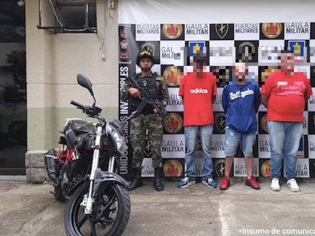 Capturados tres presuntos extorsionistas en Medellín