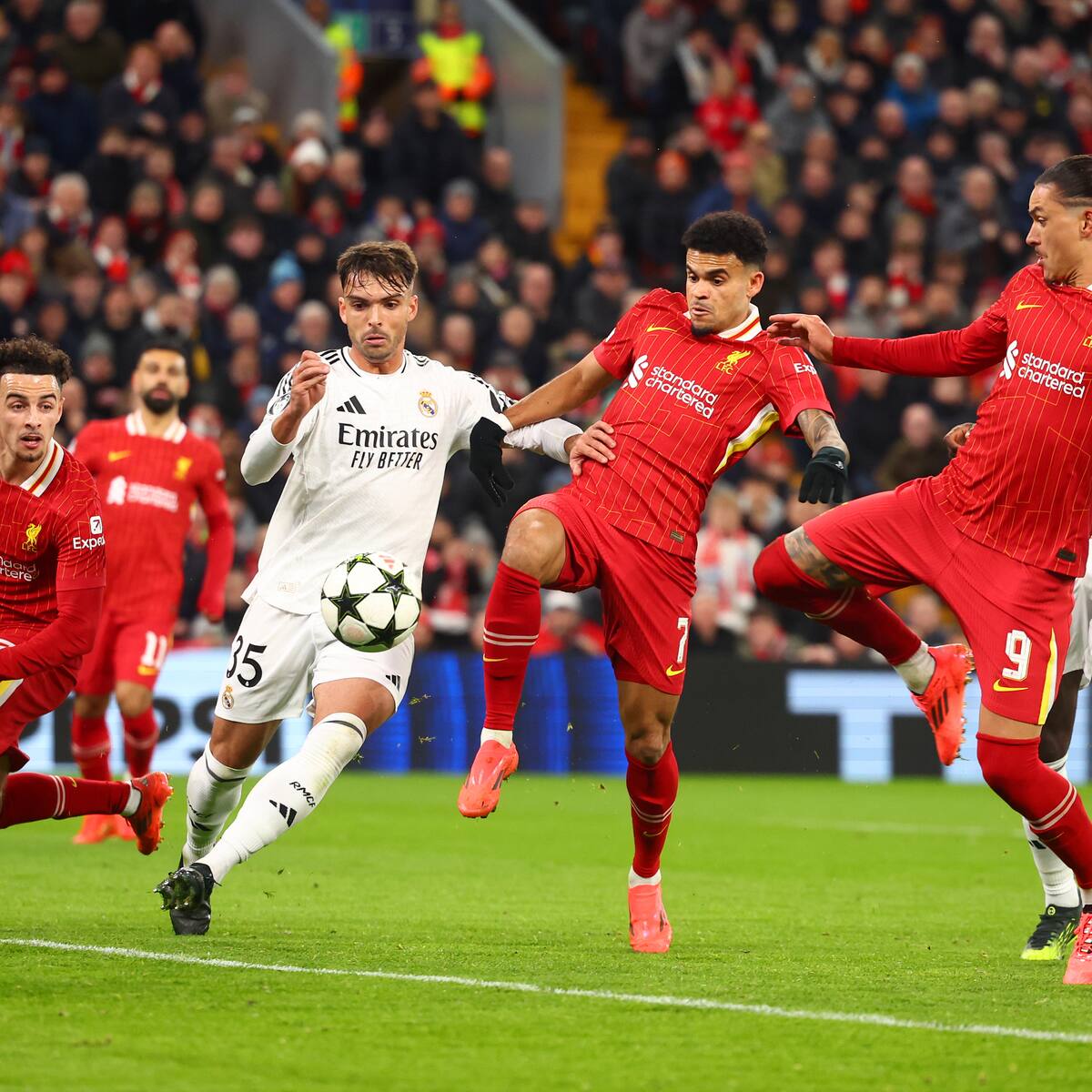Liverpool de Luis Díaz baila al Real Madrid y es más líder que nunca en Champions League