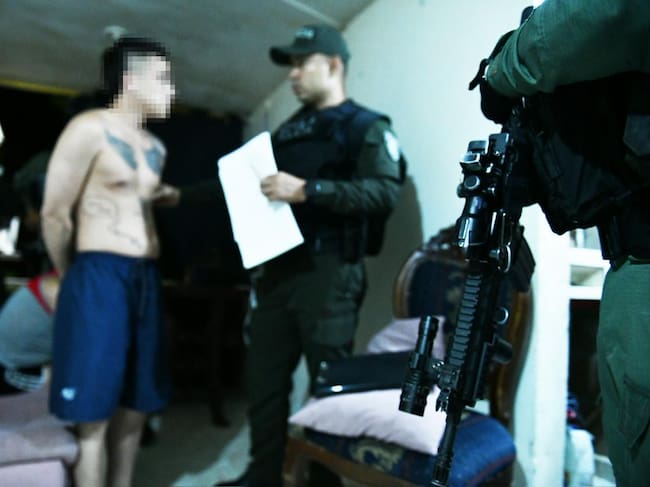 A prisión alias “Yarlinzon”, cabecilla de la banda delincuencial “El Salado”. Foto: Policía Nacional.