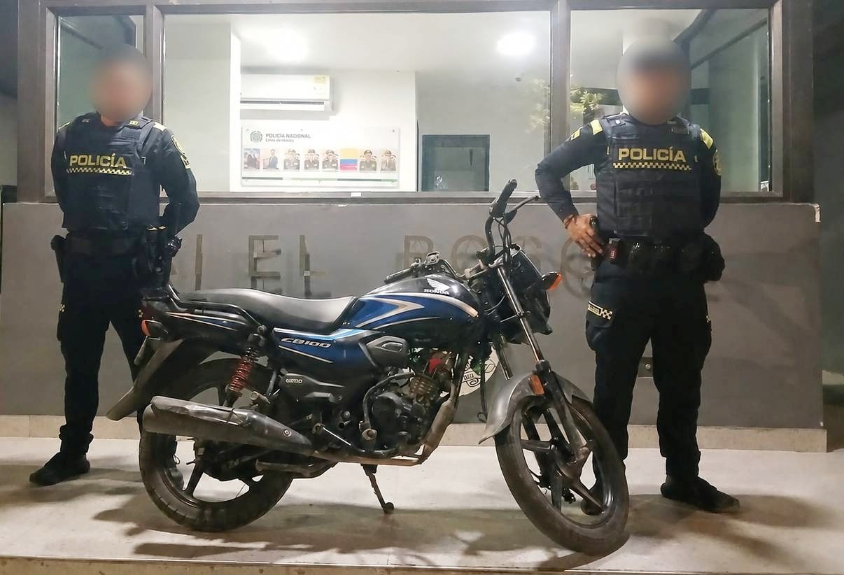Ofensiva contra el hurto de motocicletas deja una persona capturada y dos motos recuperadas