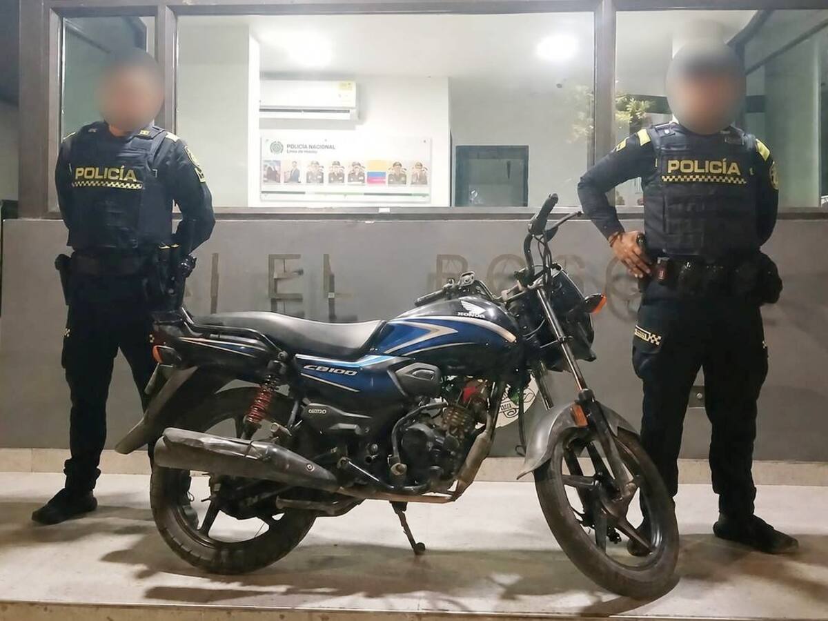Ofensiva contra el hurto de motocicletas deja una persona capturada y dos motos recuperadas