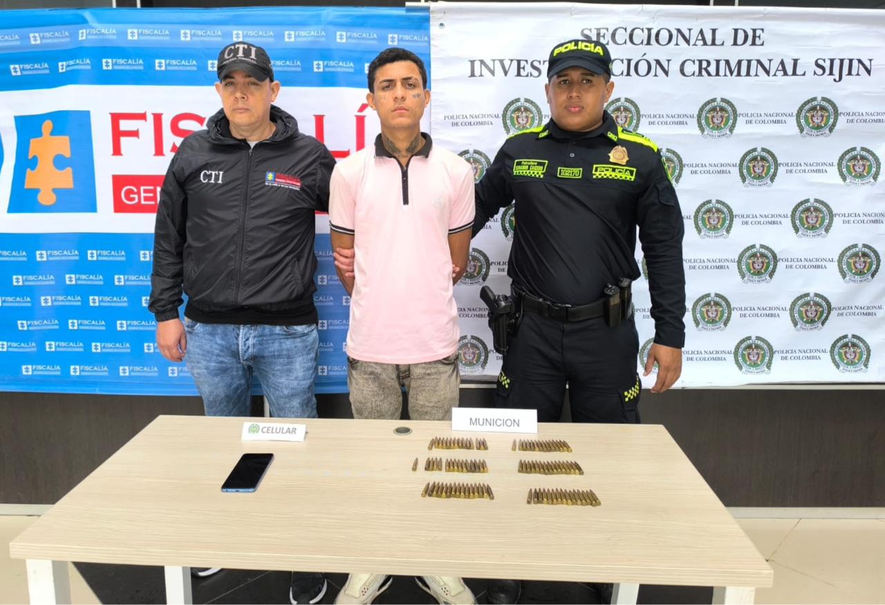 Irvis de Jesús Duarte Escalona, capturado por doble homicidio. / Foto: Policía.