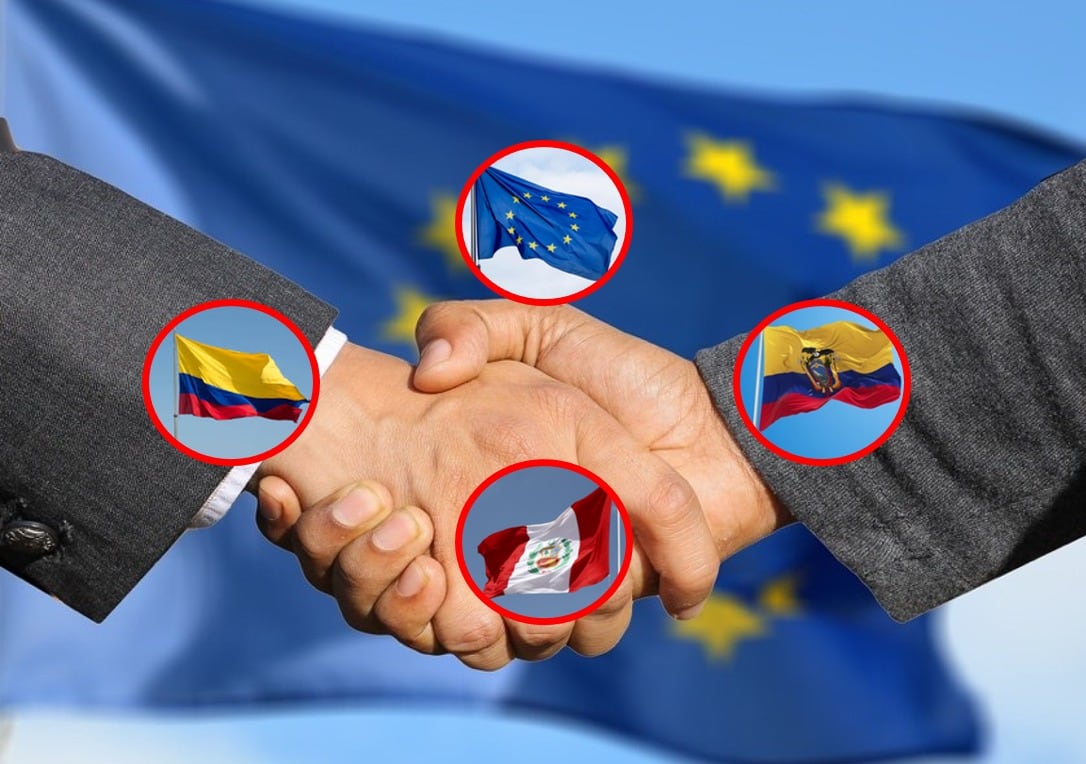 Acuerdo comercial de Colombia, Perú y Ecuador con la Unión Europea, entra en vigor. Cortesía: Getty Images.