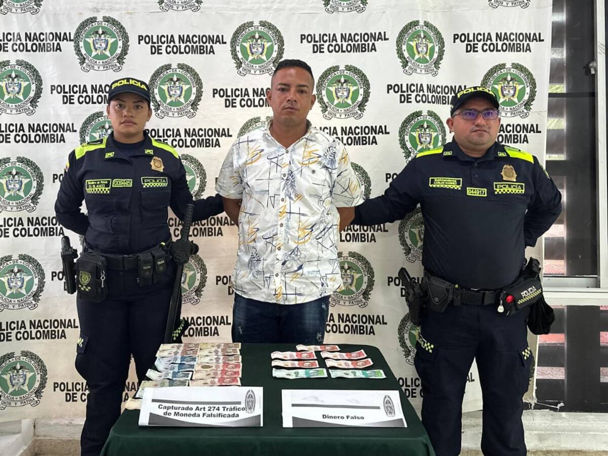 Policía capturó a ‘El Guajiro’ cuando pretendía pagar unas cervezas con billetes falsos en Magangué