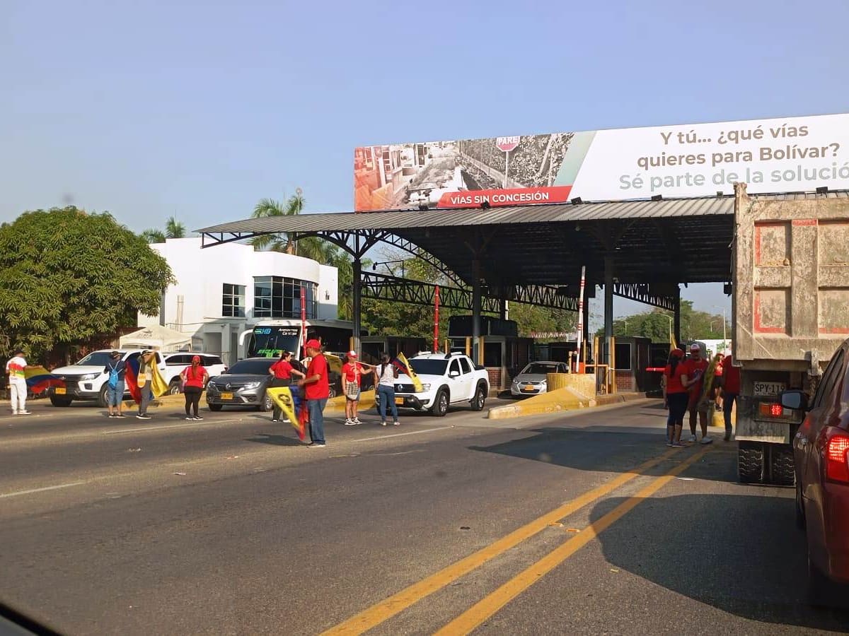Hasta el 31 de marzo exoneración del cobro en el peaje de Turbaco, Bolívar