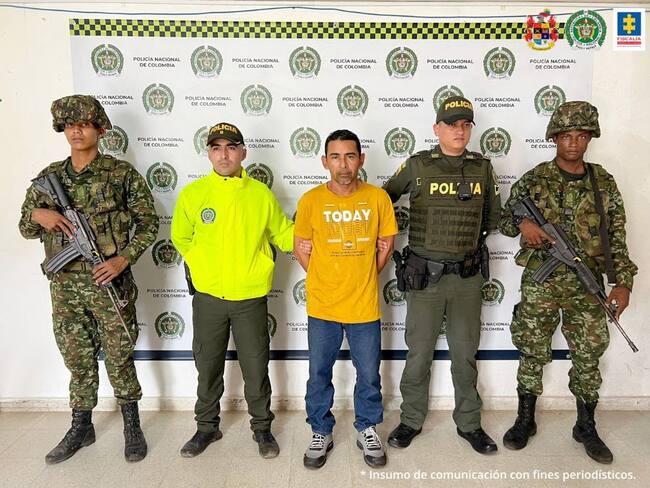 Alias 'Pintor', sicario del Clan del Golfo, delinquía en el Bajo Cauca antioqueño. Foto: Fiscalía.