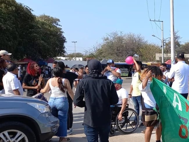 Manifestación de universitarios en Barranquilla./ Foto: Cortesía