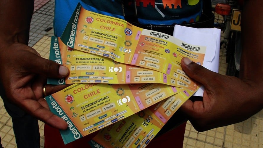 La Superindustria tiene documentos que muestran las cuentas internas sobre la reventa masiva de decenas de miles de boletas. Foto: Colprensa