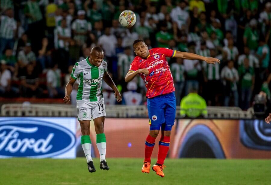 Yerson Candelo en el duelo entre Atlético Nacional y Deportivo Pasto por Liga / Colprensa