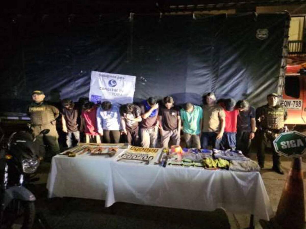 Capturan a diez falsos técnicos que intentaban robar cable de telefonía e internet en Andes