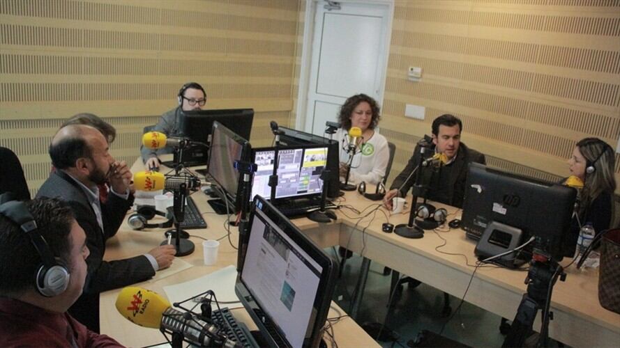 Angélica Lozano (Alianza Verde), Rodrigo Lara (Cambio Radical), Aida Avella (Unión Patriótica), Alfredo Rangel (Centro Democrático). Foto: La W con Vicky Dávila