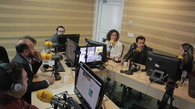 Angélica Lozano (Alianza Verde), Rodrigo Lara (Cambio Radical), Aida Avella (Unión Patriótica), Alfredo Rangel (Centro Democrático). Foto: La W con Vicky Dávila