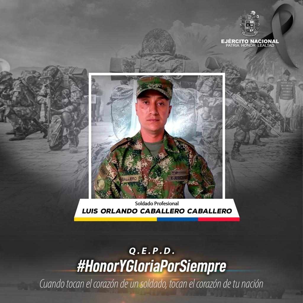 Soldado muerto en Turbo. Foto: cortesía.