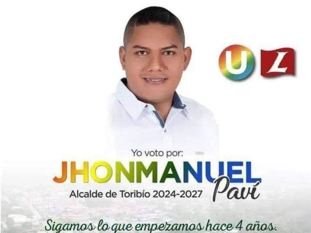 Asesinado candidato a la Alcaldía de Toribío, Cauca