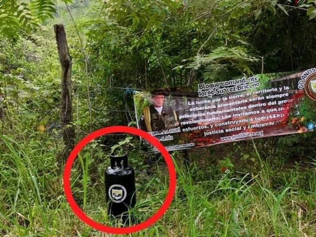 Garzón en zozobra tras hallazgo de cilindro y pancarta alusiva a grupo armado