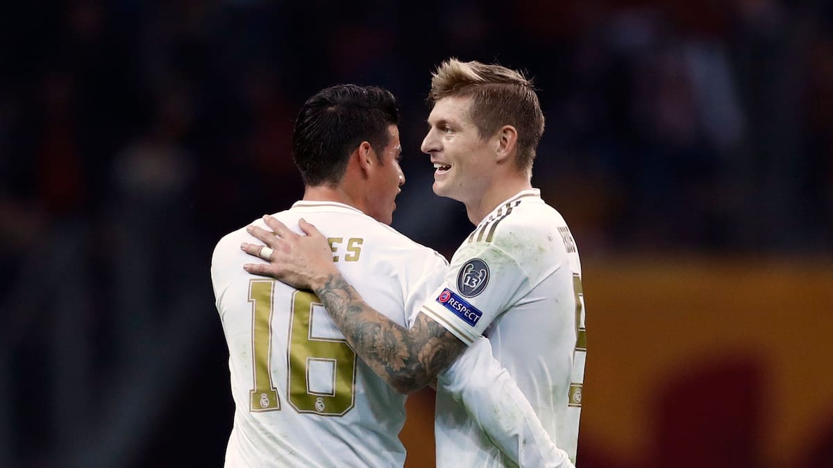 James Rodríguez y su mensaje de despedida a Toni Kroos: “Qué placer haber jugado contigo”
