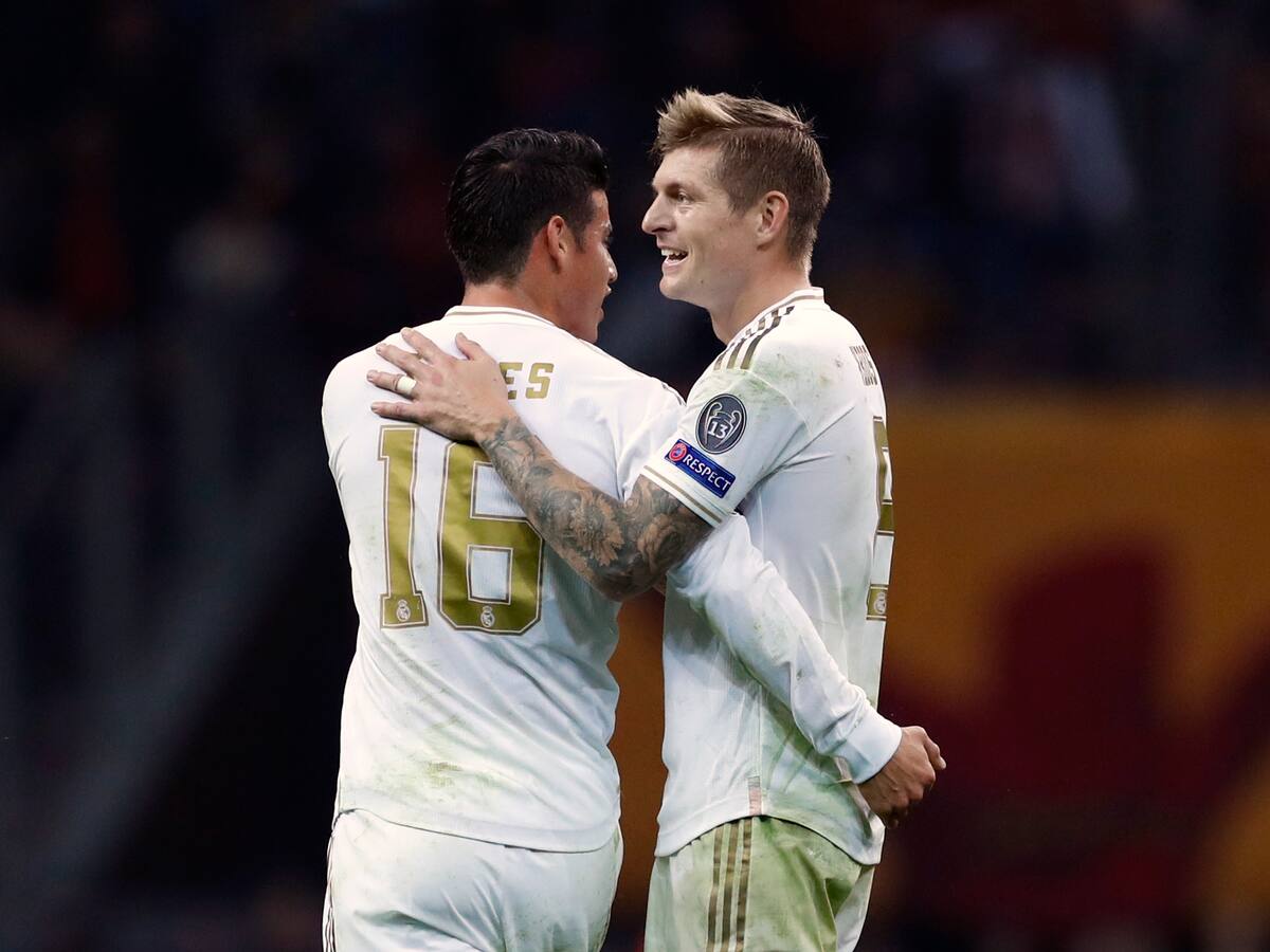 James Rodríguez y su mensaje de despedida a Toni Kroos: “Qué placer haber jugado contigo”