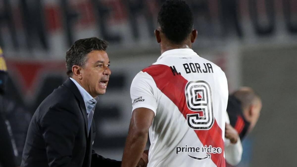 Marcelo Gallardo salió en defensa de Miguel Borja tras los silbidos que recibió en el Monumental