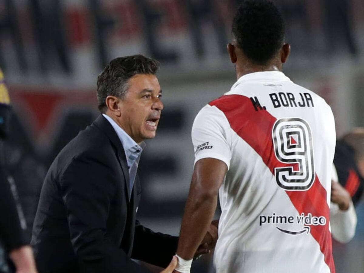 Marcelo Gallardo salió en defensa de Miguel Borja tras los silbidos que recibió en el Monumental