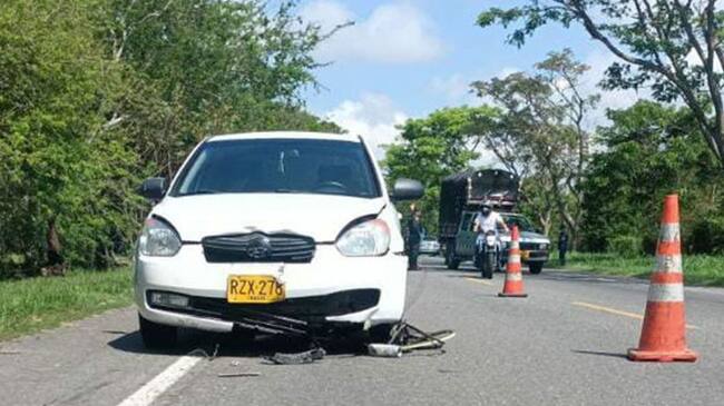 Accidente en la vía Picaleña - Buenos Aires en Ibagué