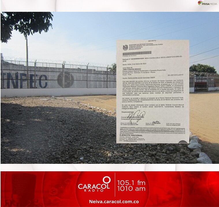 Se informó que ya se tomaron las medidas de seguridad frente al caso.