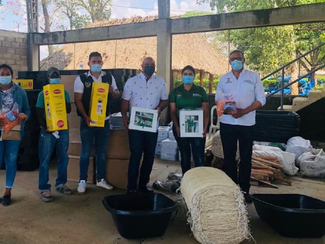Las ayudas fueron entregadas a pequeños agricultores de los municipios de San Cristóbal, Arroyohondo, Mahates y Turbaco