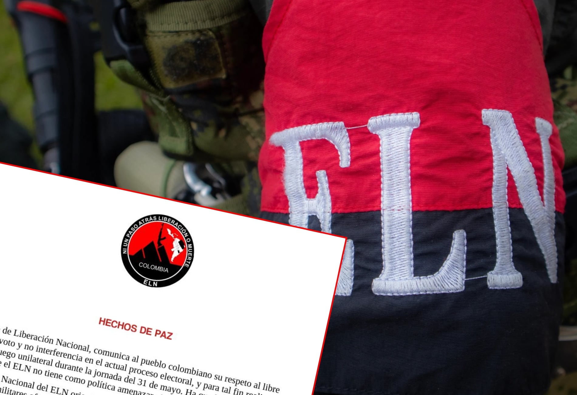 ELN. Foto: STRINGER/AFP vía Getty Images.