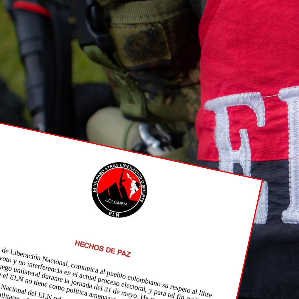 ELN anunció cese al fuego unilateral entre el 30 de mayo y el 2 de junio por elecciones