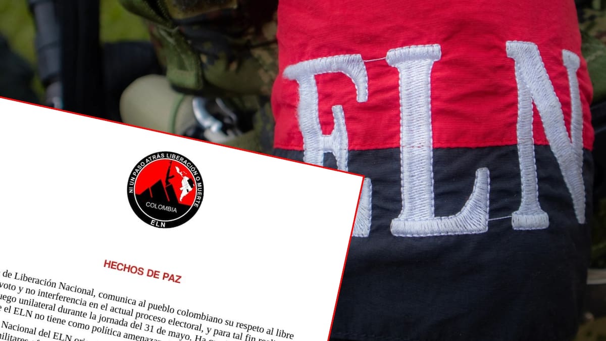 ELN anunció cese al fuego unilateral entre el 30 de mayo y el 2 de junio por elecciones