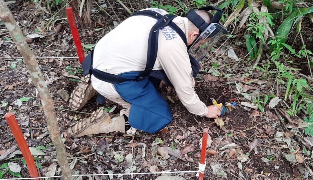 En esta semana también se logró la destrucción de dos artefactos explosivos