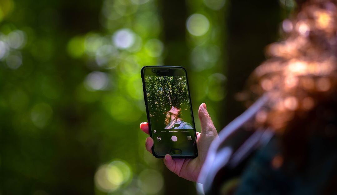 Imagen de referencia de una selfie