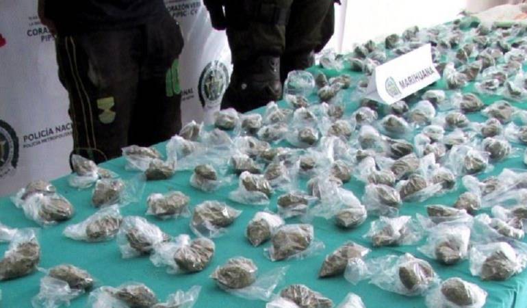 Incautación de 259 kg de marihuana. (Imagen de referencia).