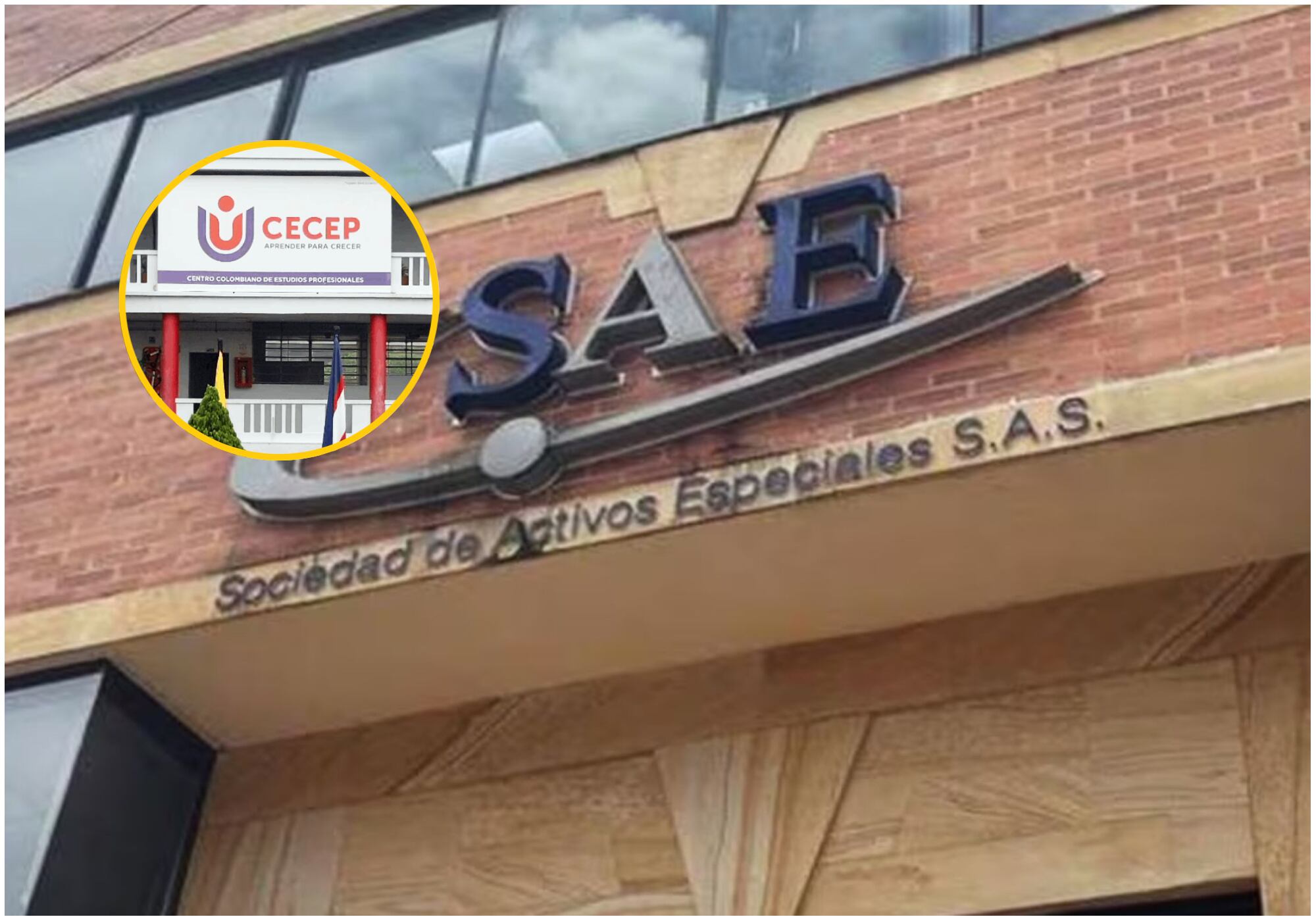 La Sociedad de Activos Especiales anuncia liquidación del FCECEP ante crisis financiera. Foto: Sociedad de Activos Especiales (SAE) y Fundación Centro Colombiano de Estudios Profesionales (FCECEP).