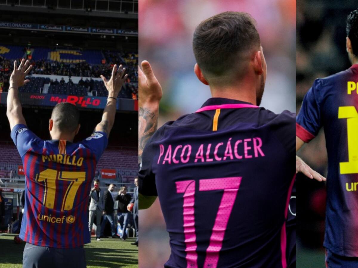 Murillo será el jugador número 13 del Barcelona en llevar el dorsal 17