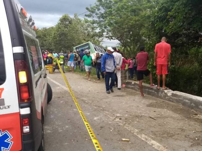 17 heridos deja accidente en zona rural de Candelaria, Valle