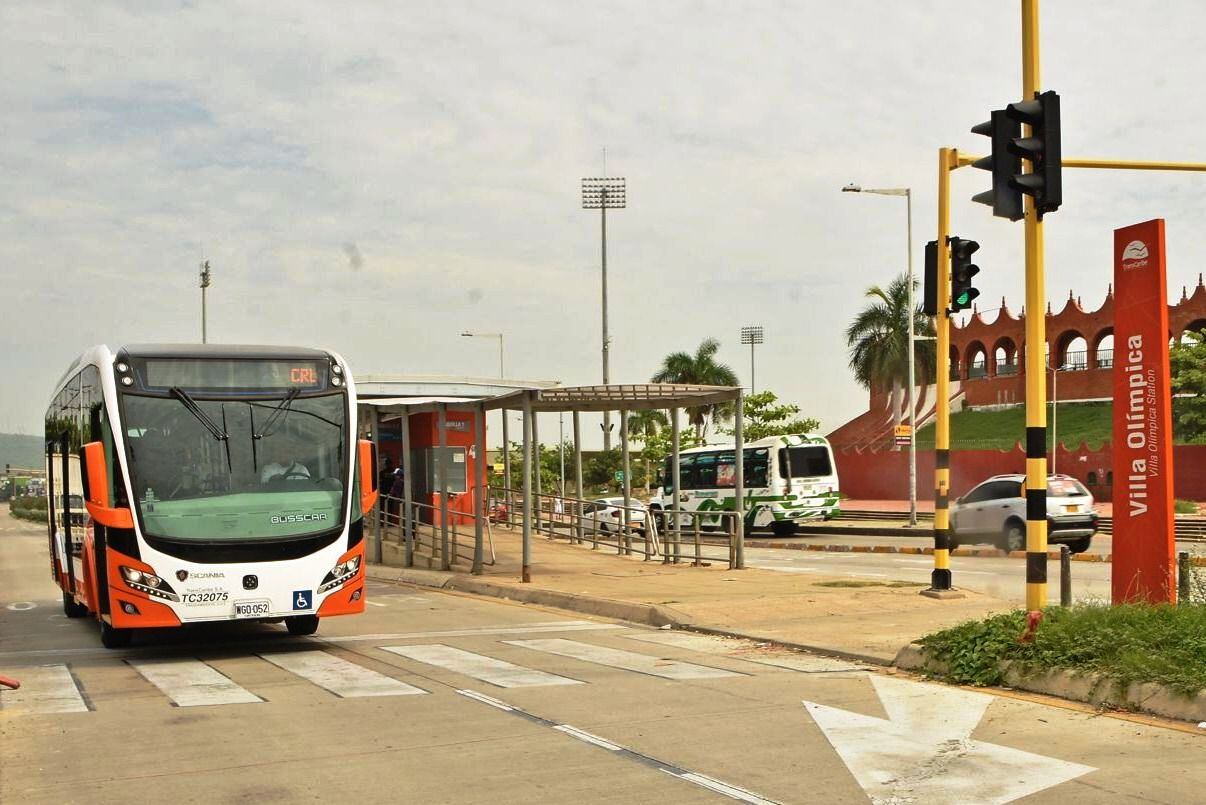 ¡Todos al Morón en Transcaribe! Cuatro rutas harán paradas en la estación Villa Olímpica