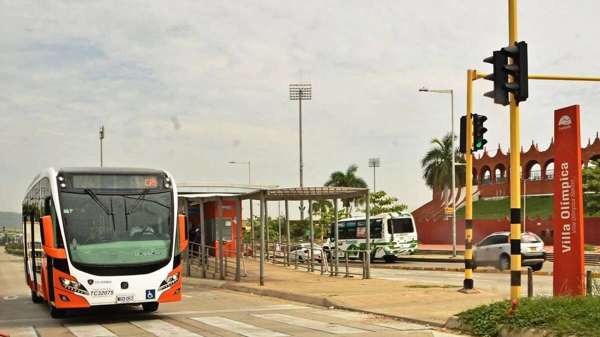 ¡Todos al Morón en Transcaribe! Cuatro rutas harán paradas en la estación Villa Olímpica