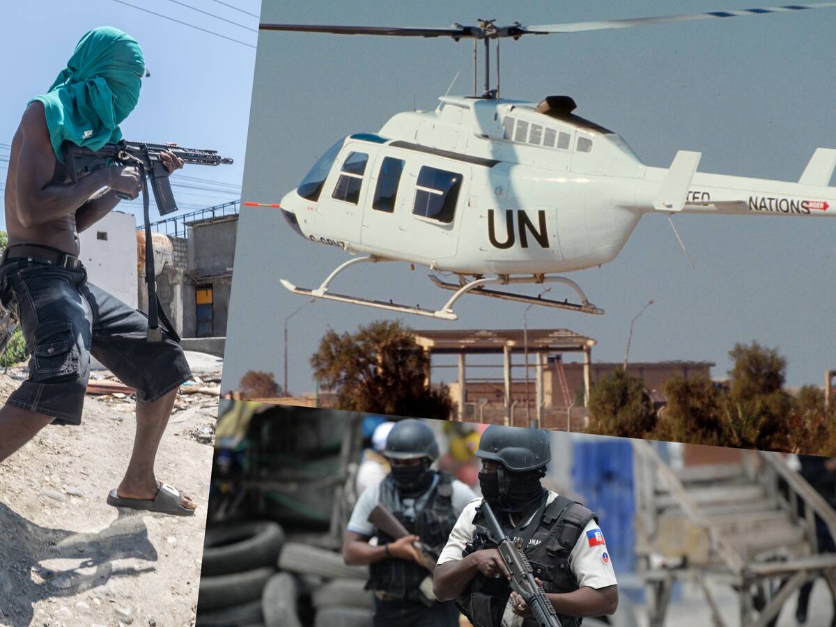 Haití: pandilleros disparan a helicóptero de Naciones Unidas