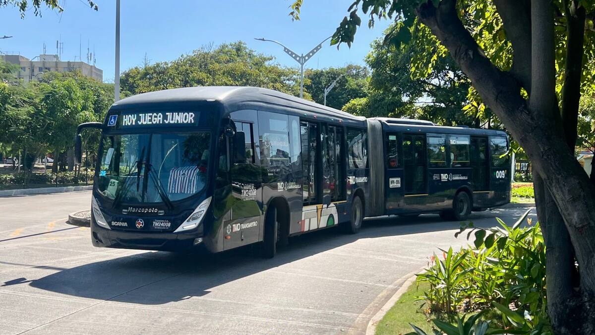 Transmetro habilitará servicios especiales tras el partido Junior vs. Santa Fe en el Metropolitano