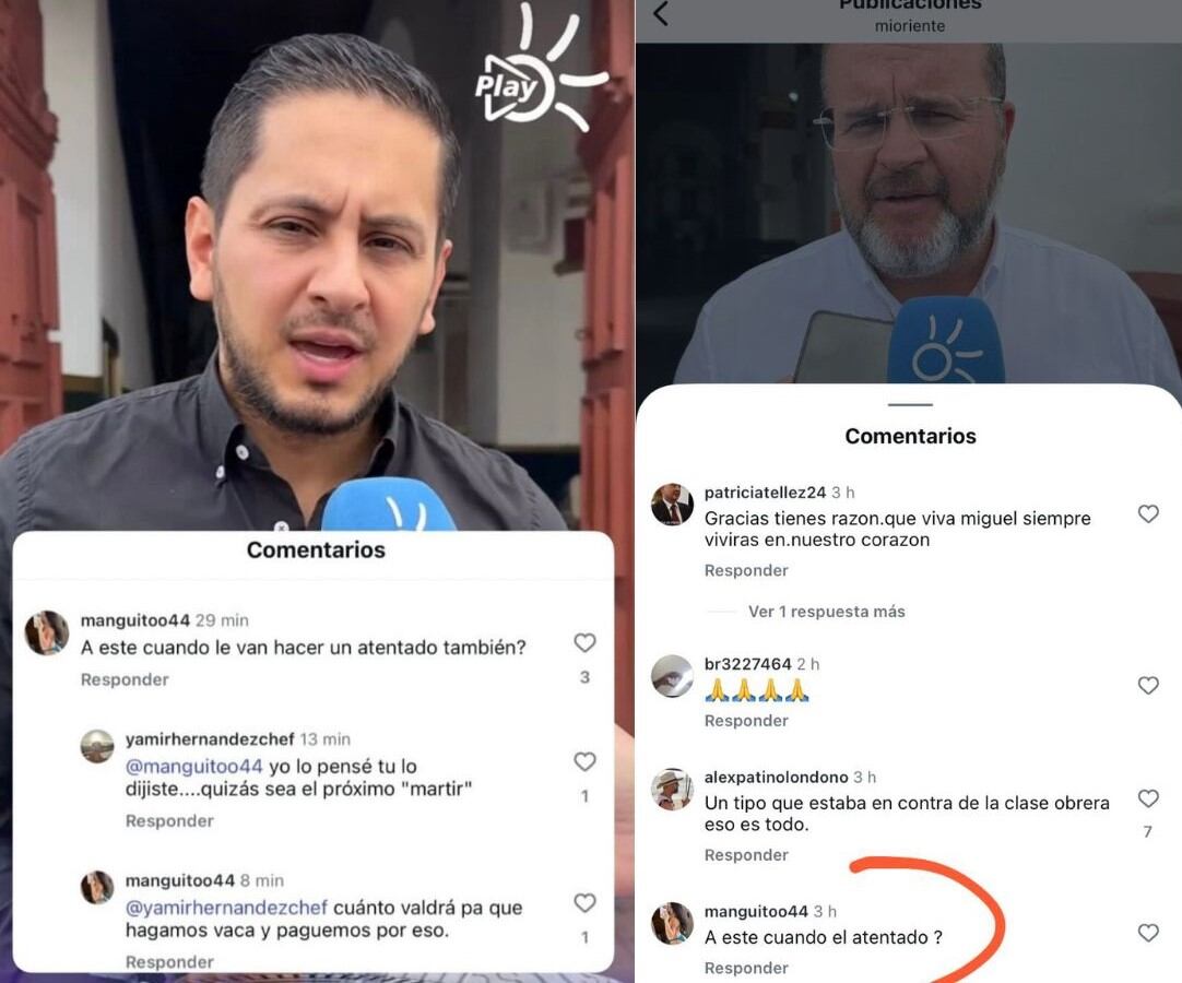 Amenazas a senador Esteban Quintero y al alcalde de Rionegro. Captura de video