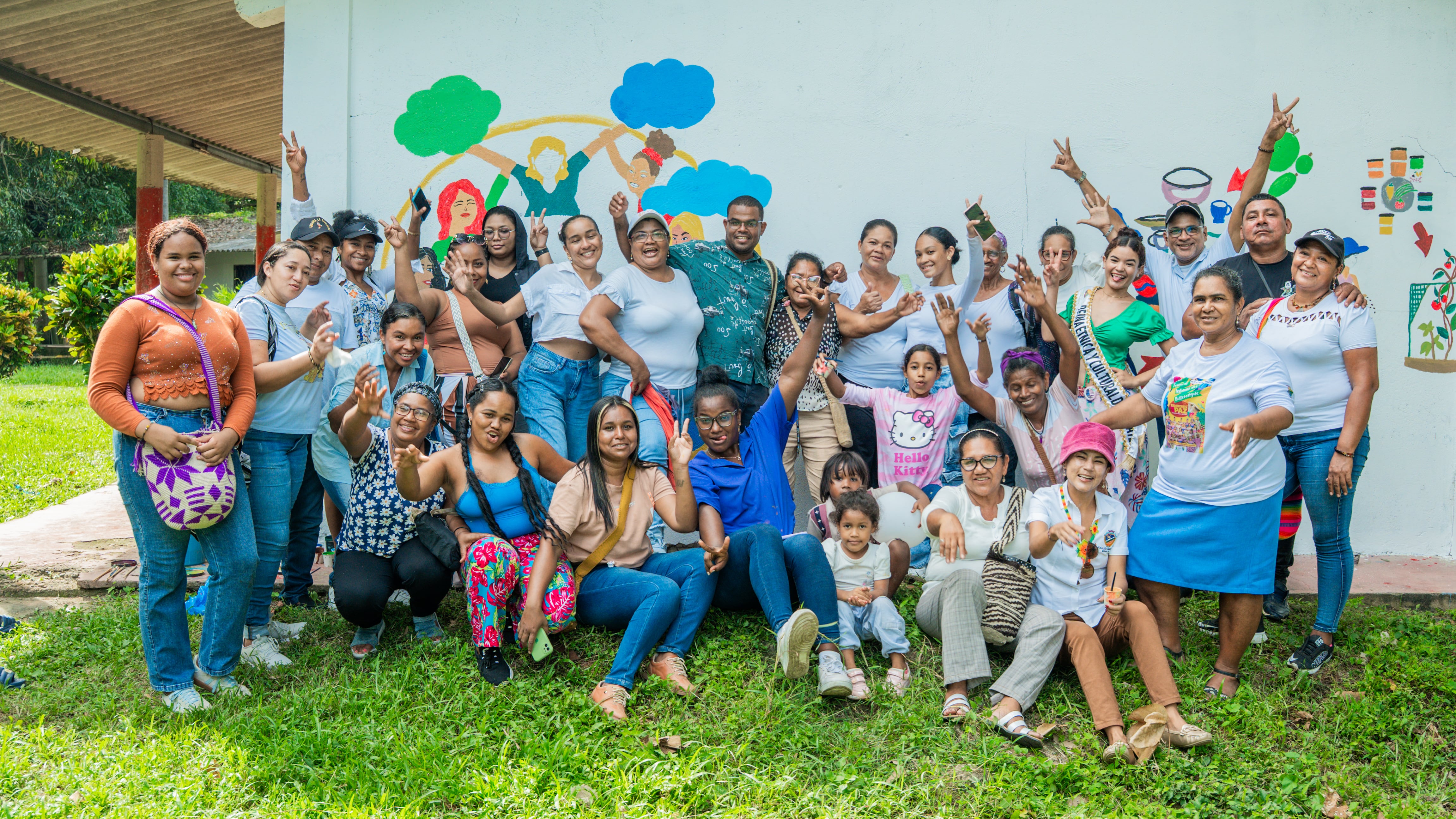 Los participantes compartieron felices de cada actividad. // Ayuda en Acción