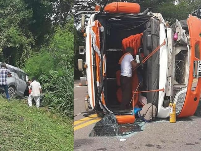 Accidente de tránsito en la vía Guamo – Espinal