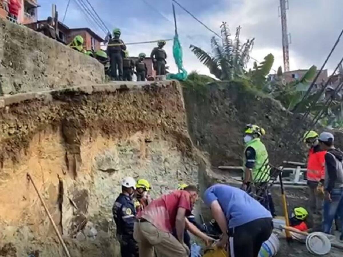 La construcción de una vivienda dejó dos muertos y tres heridos en Medellín