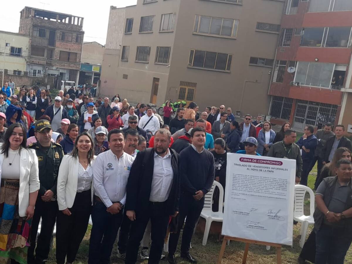 Vendedores informales de Tunja serán reubicados en el Hoyo de la Papa