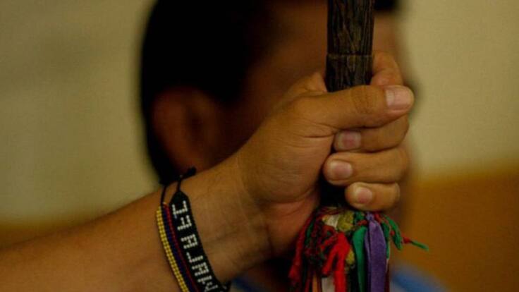 Ramiro Niaza Bedoya de la organización regional indígena del departamento