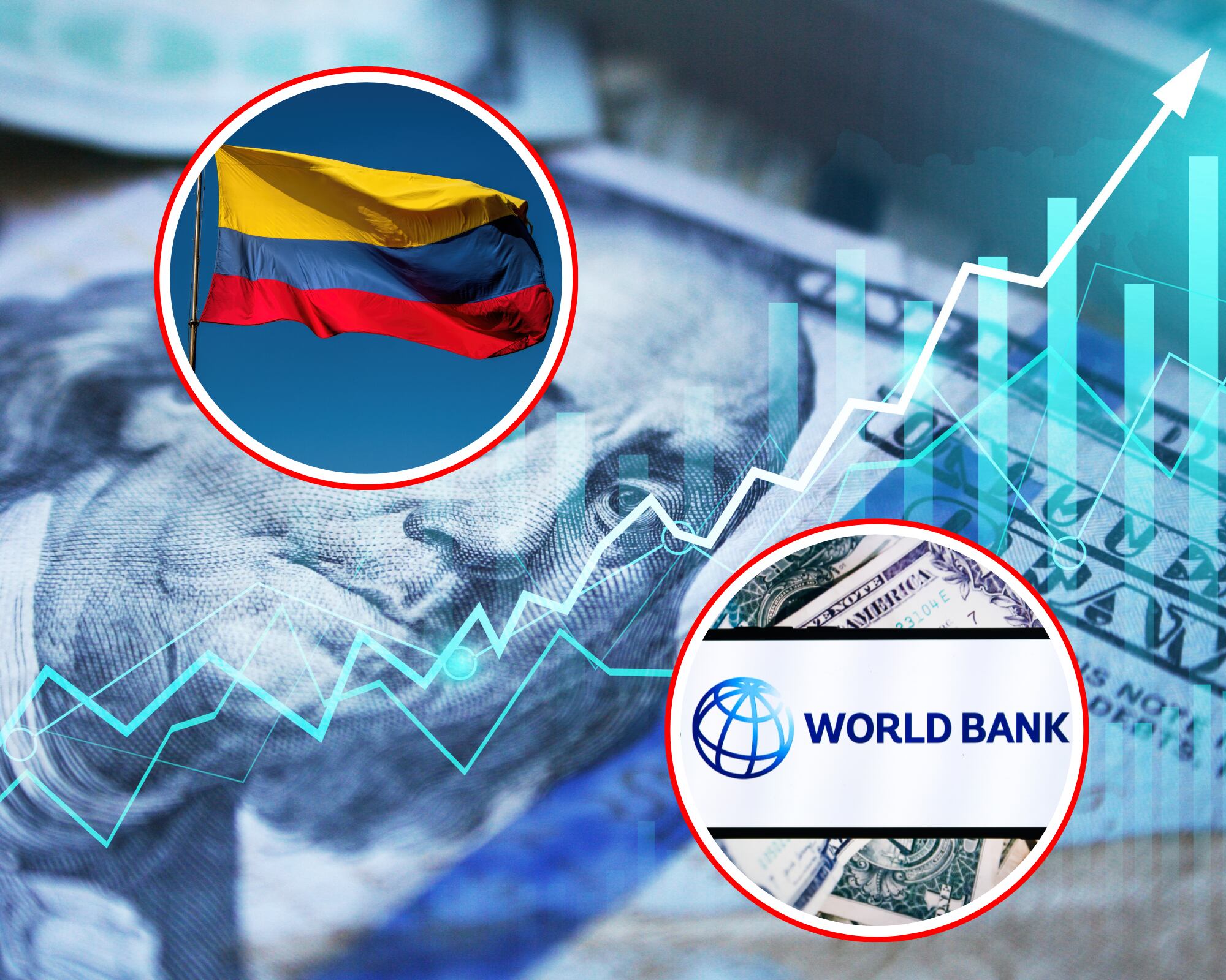En su informe semestral, el Banco Mundial estima que Colombia crecerá un 1,3% en 2024, un 3,2% en 2025 y prevé una recuperación del consumo y exportaciones con reducción en las tasas de interés y en la inflación.
(Foto: Caracol Radio / Getty )