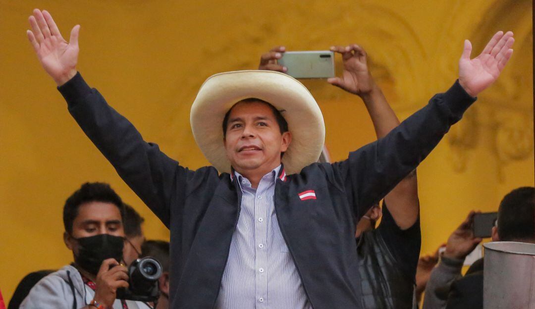 El nuevo presidente de Perú, Pedro Castillo.