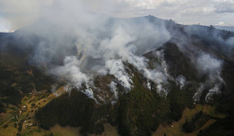 Incendios forestales en Colombia.