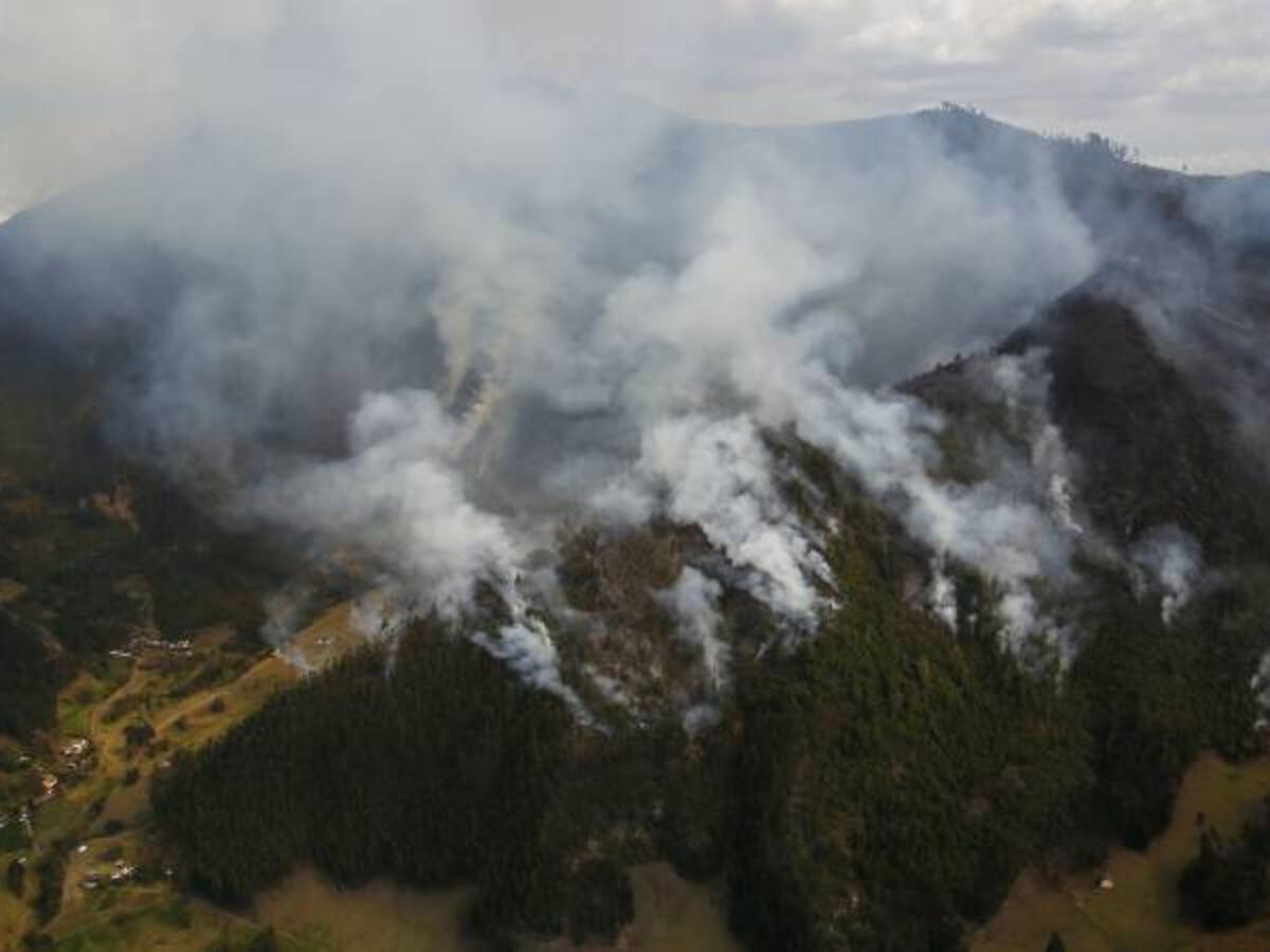 Alerta roja en 25 departamentos por incendios forestales