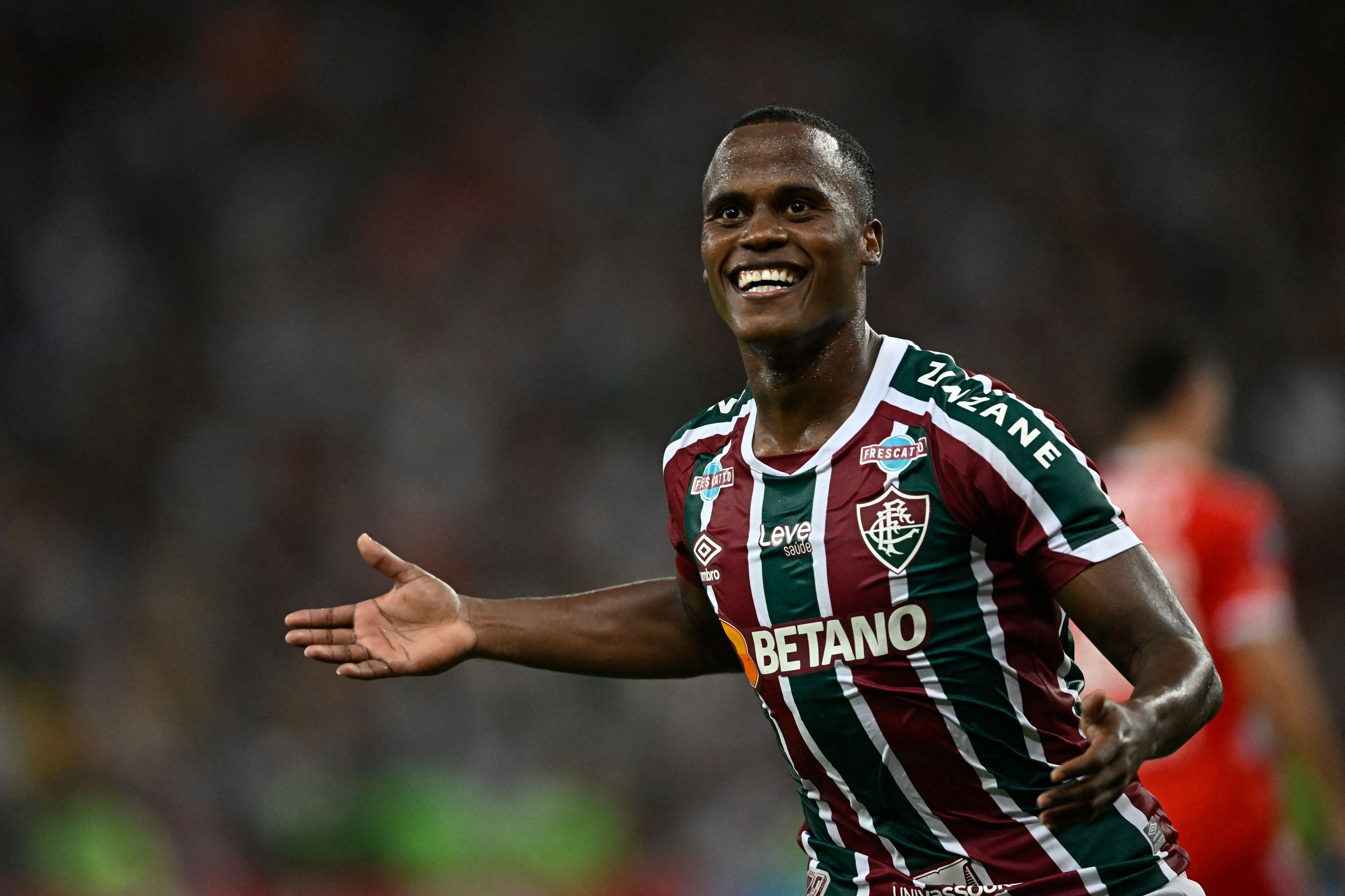 Jhon Arias ha disputado más de 40 partidos con Fluminense en el año. (Photo by MAURO PIMENTEL/AFP via Getty Images)